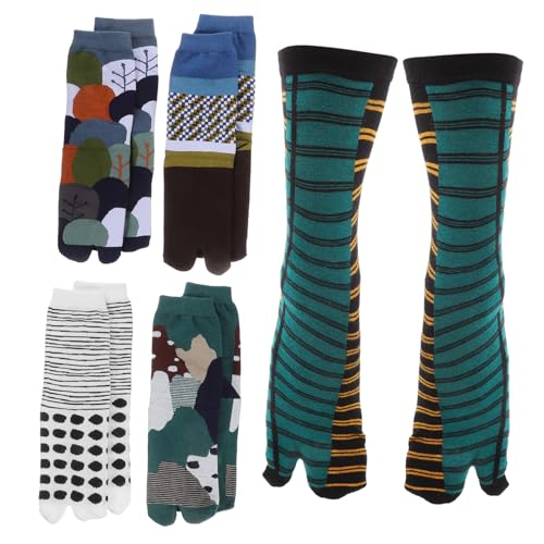 Calcetines cómodos algodón mujer diseño premium tabi pack de 5