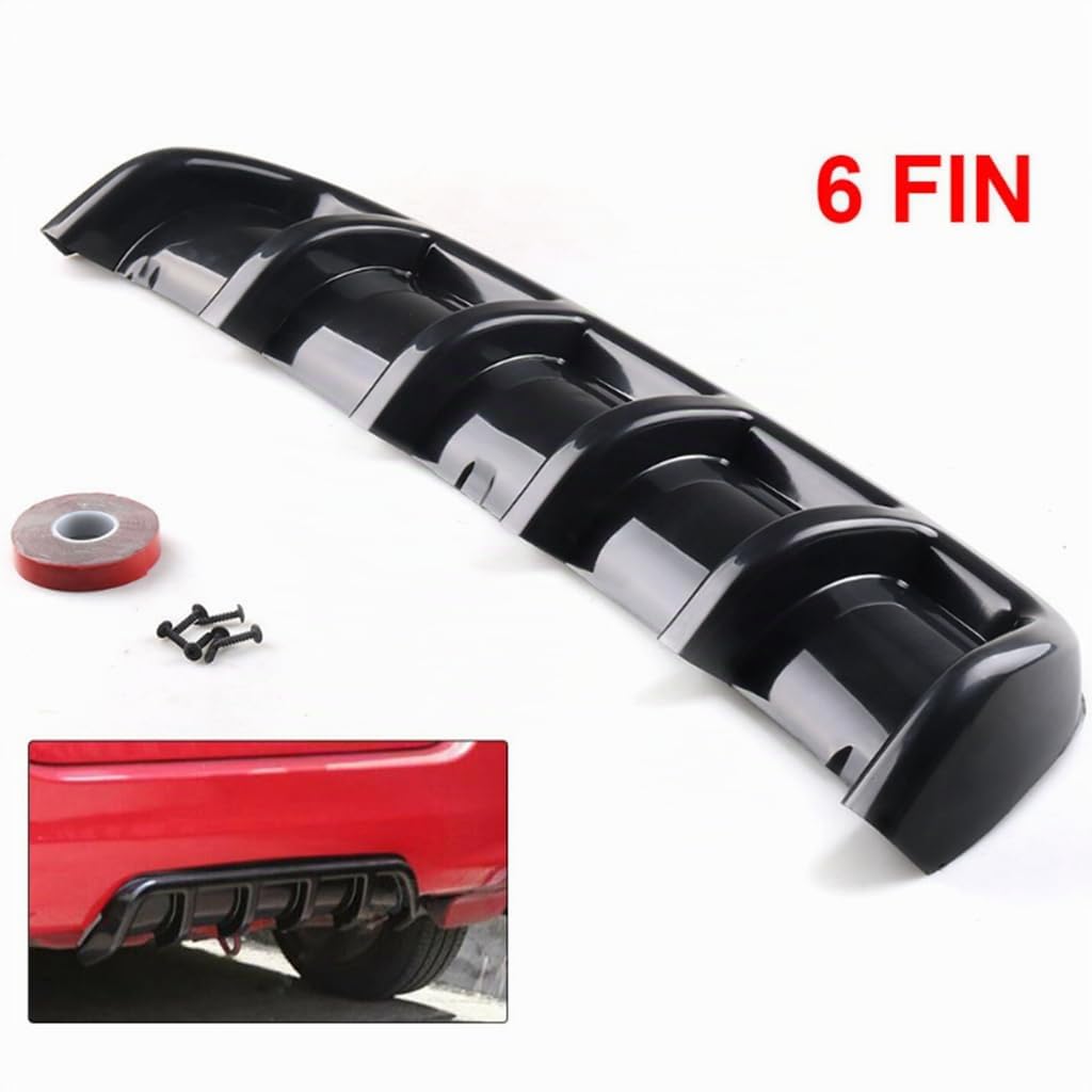Diffuseur de Lèvre de Pare-Chocs Arrière pour Porsche Cayenne 9PA/955 92A/958 9YA/PO536,Lèvre de Séparateur de Châssis Becquet Arrière D'Aileron Requin Accessoires,E-Carbonfiberlook