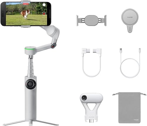 Insta360 Flow 2 Pro (iPhone/Android), Estabilizador Gimba…