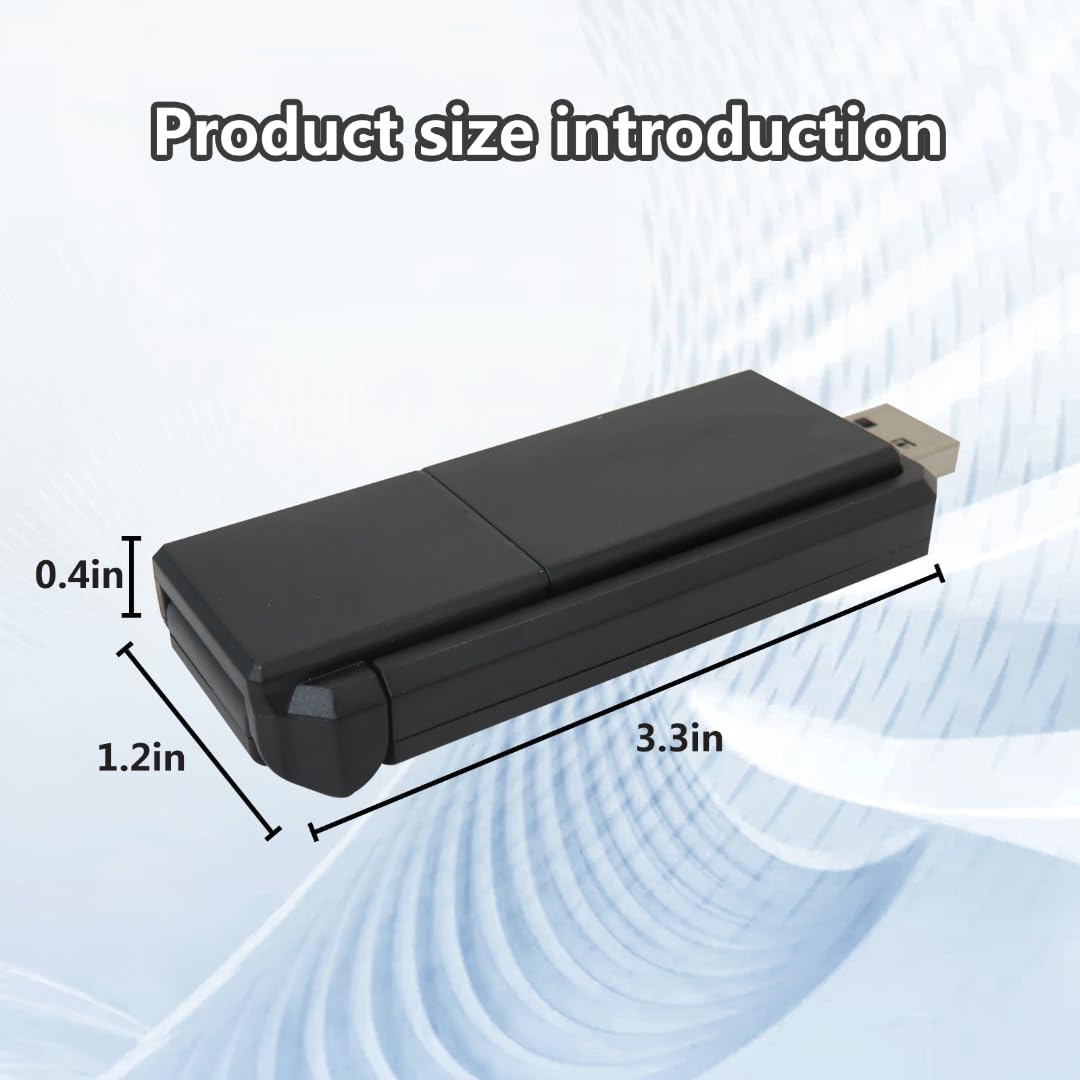 Xspeedonline AX5400 Tri-band WiFi6E Adapter USB 3.0 Wireless Network Card 5dBi for PC Desktop
