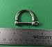 US STAINLESS Stainless Steel 316 Wide D Shackle 3/16