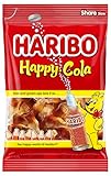 HARIBO Gummi Candy, Happy-Cola Gummy Candy Soda Bottles, 8 Ounce Value Bag, Delicious Soft & Chewy Sweet Snacks, Classic Cola Flavor