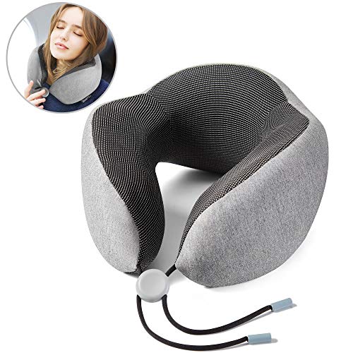 Renook Travel pillow-100% Pure Memory Foam Neck Pillow.
