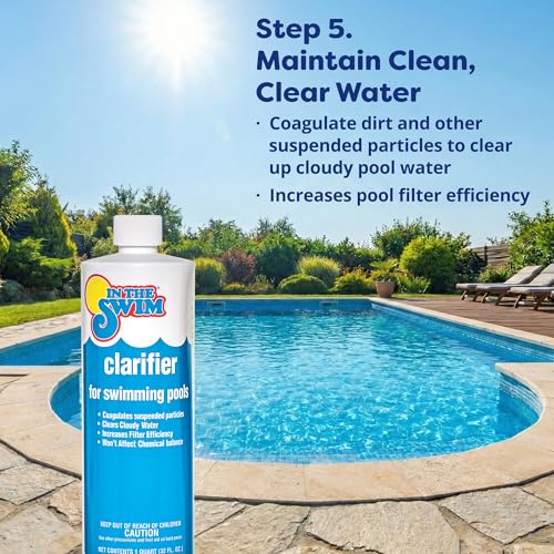In The Swim Pool Deluxe Opening Chemical Start Up Kit - Above Ground and In-Ground Swimming Pools - Up to 15,000 White