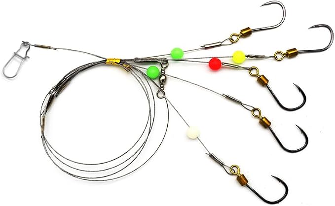 Set de anzuelos de acero inoxidable para pesca, pack de 3 miniatura 7