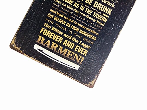 Erlood The Beer Prayer Tin Signs Vintage Retro Metal Bar Pub Poster Wall Plaque 12X 8 #TOP2