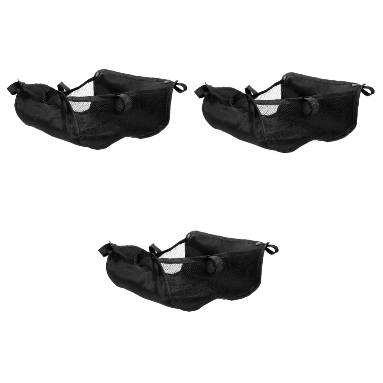 VICASKY 3pcs Stroller Basket Storage Organizer Net Bag Under Pushchair Bottom for Shopping and Daily Use