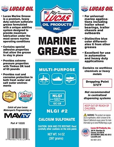 Lucas Oil 10320 Marine Grease; Multi-Purpose;14 Ounce