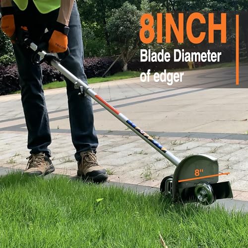 PROYAMA 26cc Weed Eater/Wacker Gas Powered, 2-Cycle Gas String Trimmer/Edger, 3 in 1 Brush Cutter with 17’’ Cutting Path, Grass Trimmer Light Weight