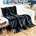 Electric Heated Blanket, Soft Flannel Fabric Heating Blanket Features 5-Level Temperature Adjustment Machine Washable ETL Certified Double-Sided Heating