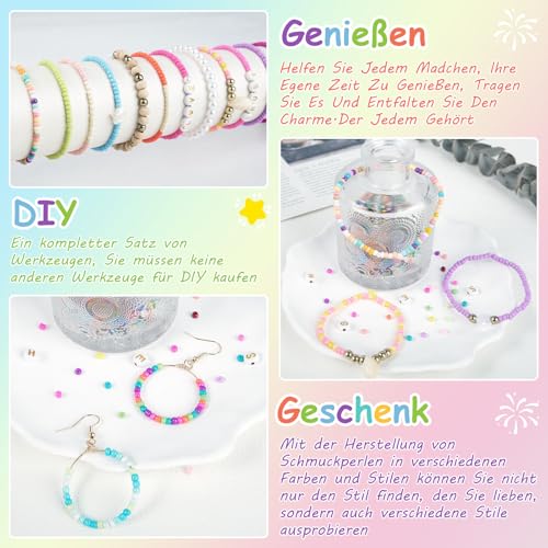 Miniatura 4 de Ruby Cuentas De 3 Mm Para Pulseras, 24 Colores Para Enhebrar, Juego De Cuentas Con Letras, Pulsera Para Hacer Tú Mismo, Para Hacer Collares, Manualidades, Pulseras, Fabricación De Joyas