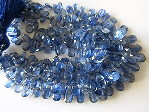 Cyanite perles facettées de qualité supérieure LKBEADS en forme de poire pour l'orfèvrerie fine