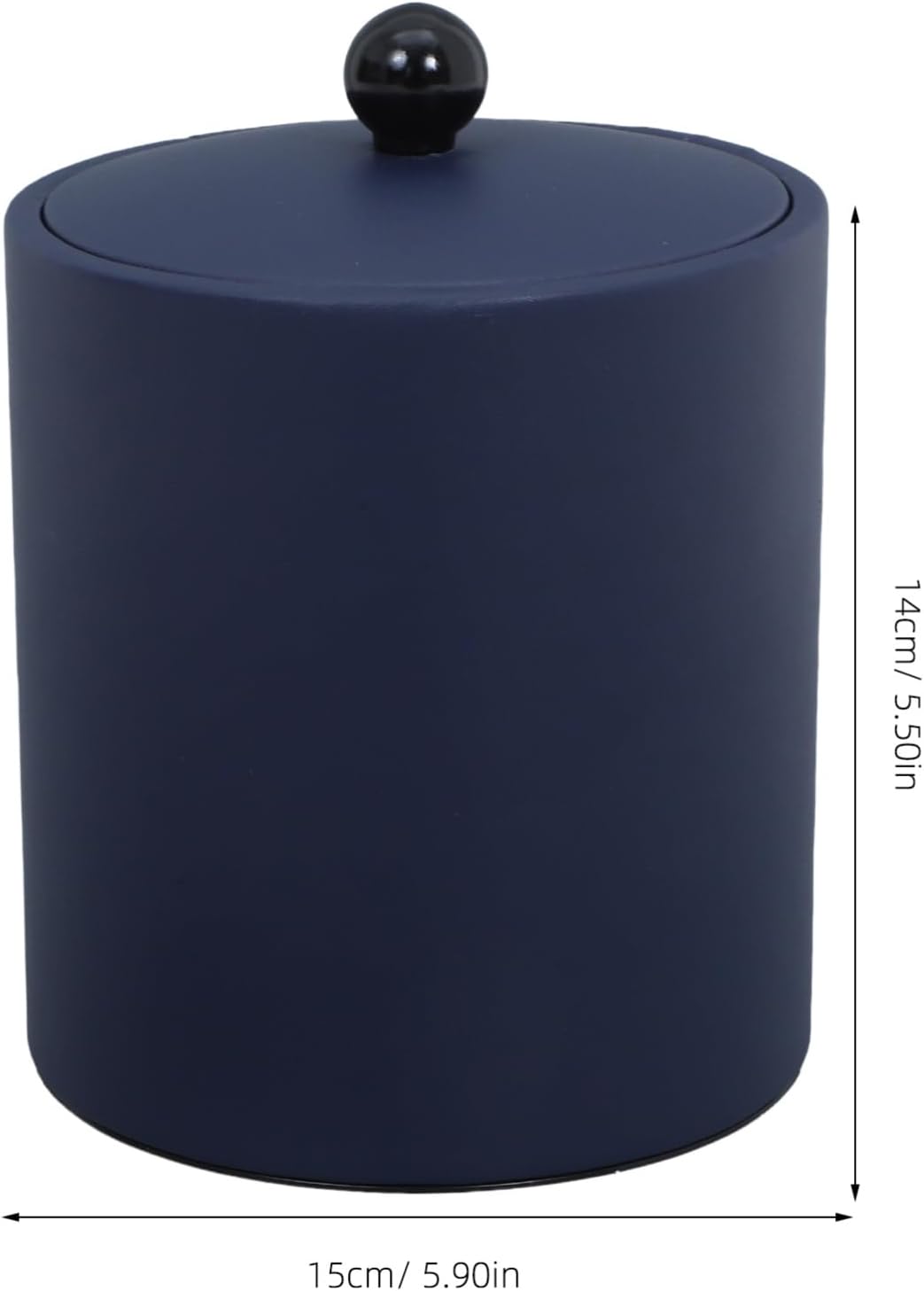 Cabilock Large Stainless Steel Ice Bucket with Lid and Tongs Insulated Round Ice Bin for Cocktail Bars Parties and Food Storage