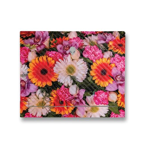 Image of MightySkins Carbon Fiber Skin Compatible with Alienware X14 R2 (2023) Full Wrap Kit - Watered Flowers | Protective, Durable Textured Carbon Fiber Finish | Easy to Apply | Made in The USA