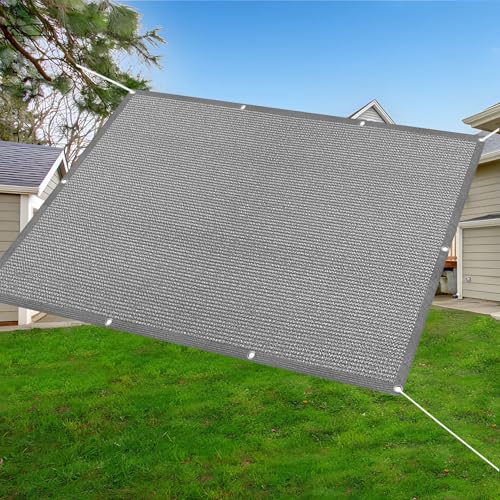 Protection des rayons UV avec voile d'ombrage rectangle gris - 6