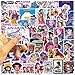 60pcs Kpop Demon Movie Hunters Stickers for kdis,Waterproof Vinyl Kpop Demon Movie Hunters Decal for Teen Girl Adult Laptop Water Bottle, Skateboard Phone Guitar Travel Case Bike Notebook Helmet