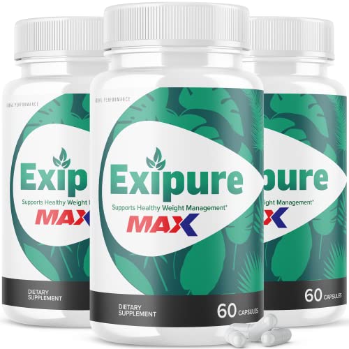 Exipure Pills Max Advanced Support Dietary Supplement Capsules Tablets (3 Pack)