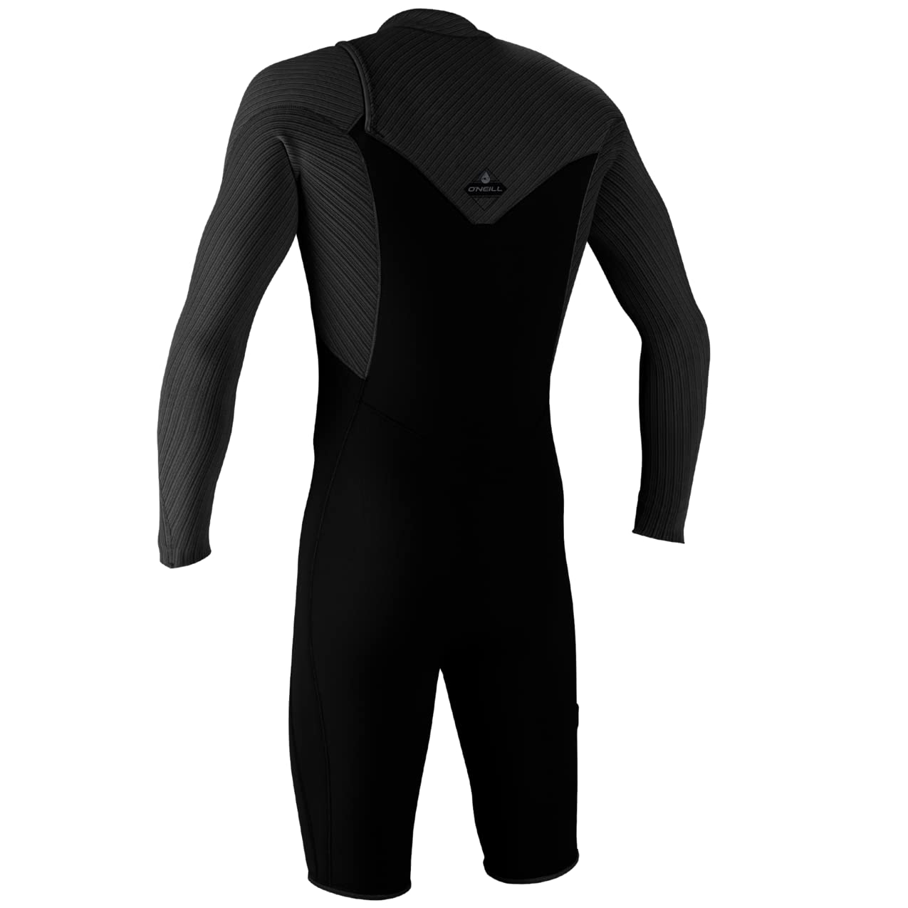 O'Neill Men's Hyperfreak 2mm Chest Zip Longsleeve Spring Wetsuit M-Short Black/Black