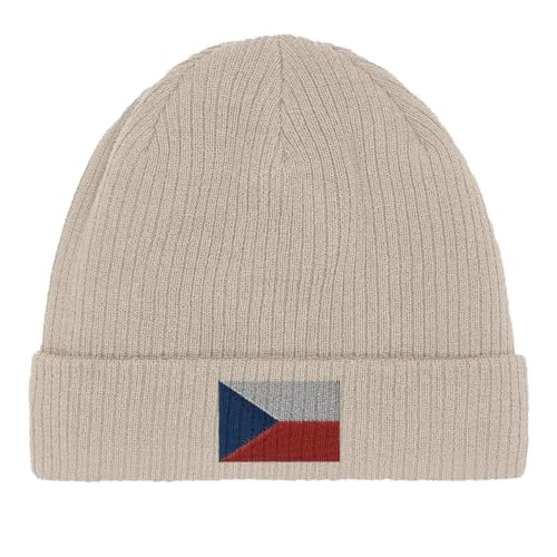 Bonnet en coton drapeau de la Tchéquie : bonnet république tchèque automne