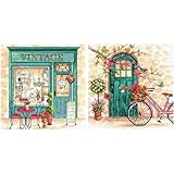 Dimensions Crafts 70-35317 Afternoon in Provence Counted Cross Stitch Kit