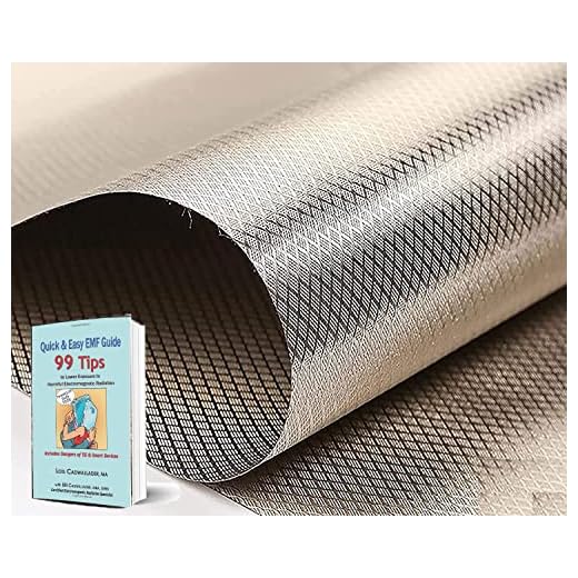 Faraday Fabric 44'' x 36'' Emf Protection Fabric, Military Grade RFID Shielding Fabric Signal Blocking Material 1 Yard, EMF Shielding, Cell Phone Signal Blocking, Bluetooth Block. 5G Shielding Fabric