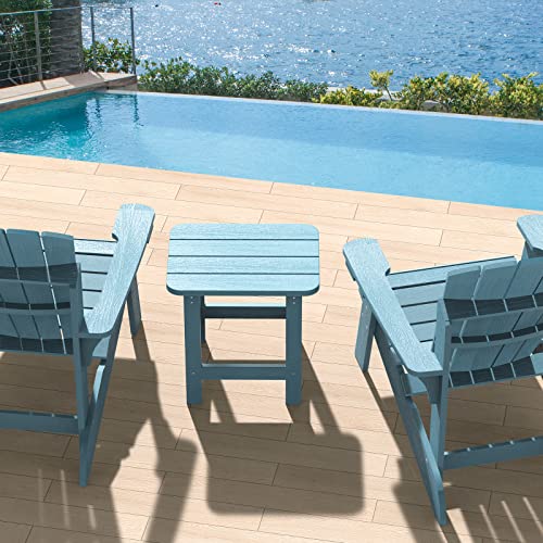 Cecarol Oversized Side Table, Weather Resistant Adirondack Side Table For Bathroom, Pool, Porch, Garden, White-Tfc1 #TOP1
