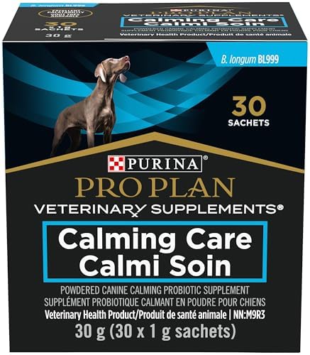 Purina Pro Plan Veterinary Supplements Calming Care Powdered Dog Calming Probiotic - 1 g Sachet (30 Pack) - 1