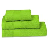 Tejido más absorbente con bucles en ambos lados de las toallas de baño que crean una superficie extra para secar completamente tus manos y cuerpo.
