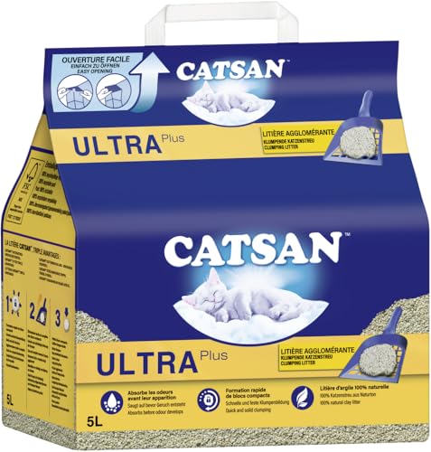 Catsan Litière Agglomérant Pour Chat, 5L