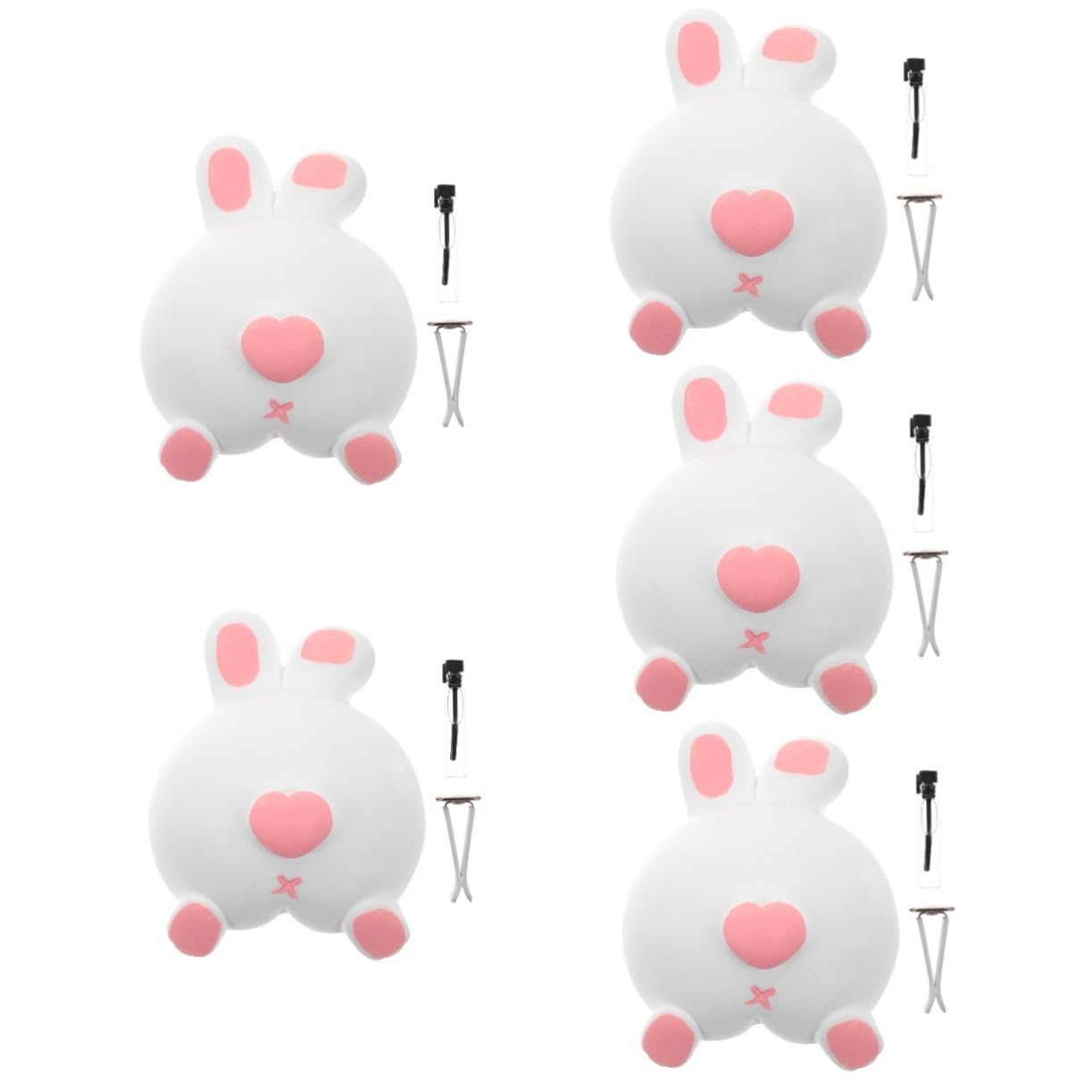 LIFKOME 5piezas Difusor De Para Auto Clip De Ventilación Forma De Animalito Decoración Lindo y Duradero Para Aromaterapia El Interior Del Vehículo