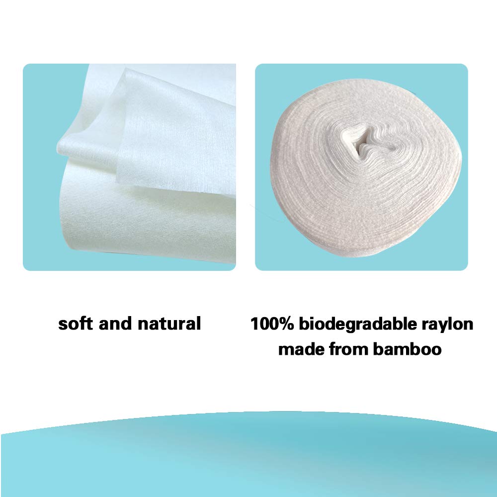 100% Bamboo Unscented Biodegradable Diaper Liners,Gently and Soft, Fragance Free and Chlorine Free - 100 Sheets Per Roll (1 Roll, Bamboo) : Baby