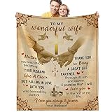 to My Wife Blanket Valentines Day Gifts for Her Wife Girlfriend Love Gifts for Women Wife from Husba