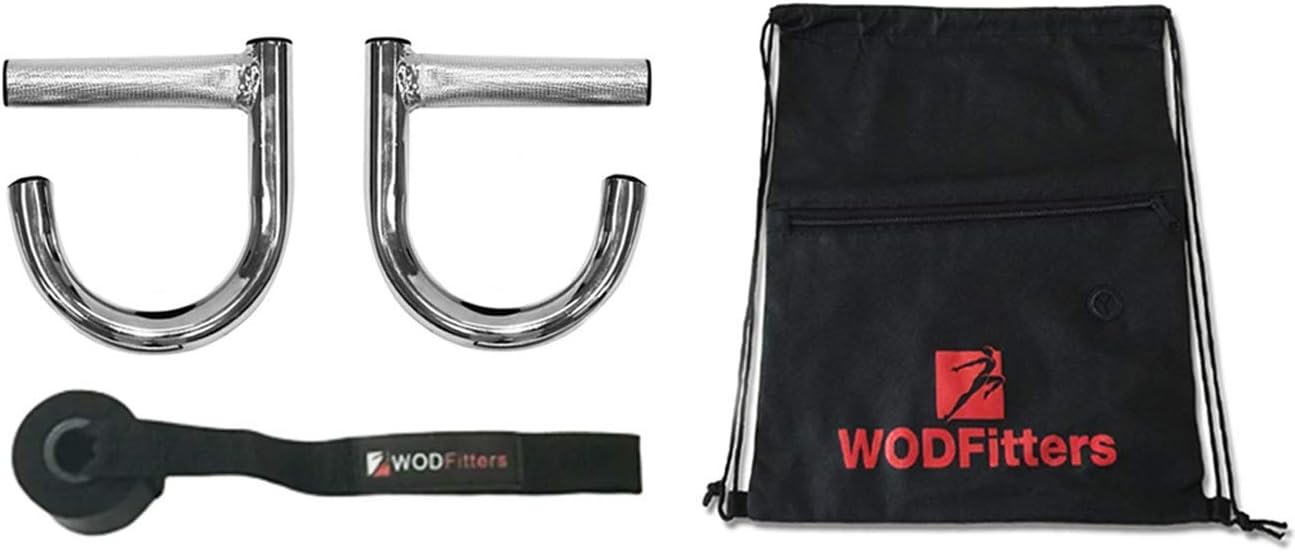WODFitters Home Gym with 4 Resistance Bands, Handle Set and Door Anchor for Full Body Workouts at Home in Minutes a Day