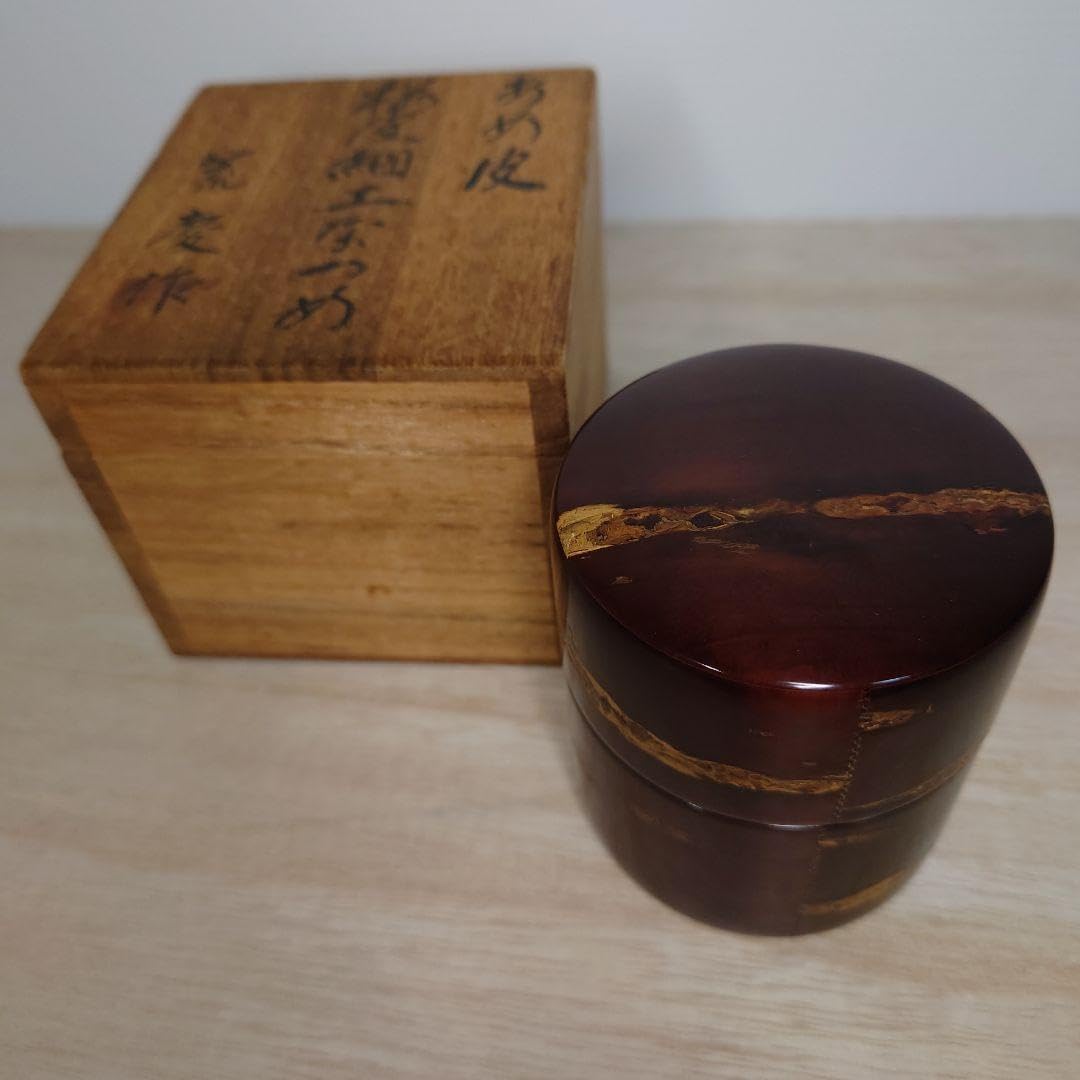 釜師　木村一無作　銀摘　共箱『唐銅鬼面風炉』茶道具/鉄瓶　古道具 釜師 木村一無作 銀摘 共箱『唐銅鬼面風炉』茶道具/鉄瓶 古道具