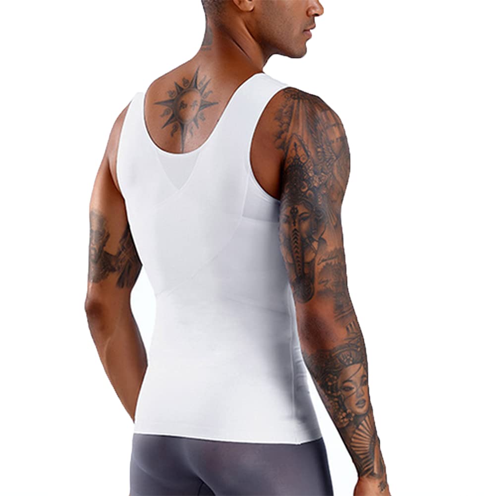 Figurformendes Kompressions Bauchweg Unterhemd Body Shaper Tanktop figurformendes Sport Fitness Bodyshaper für Männer