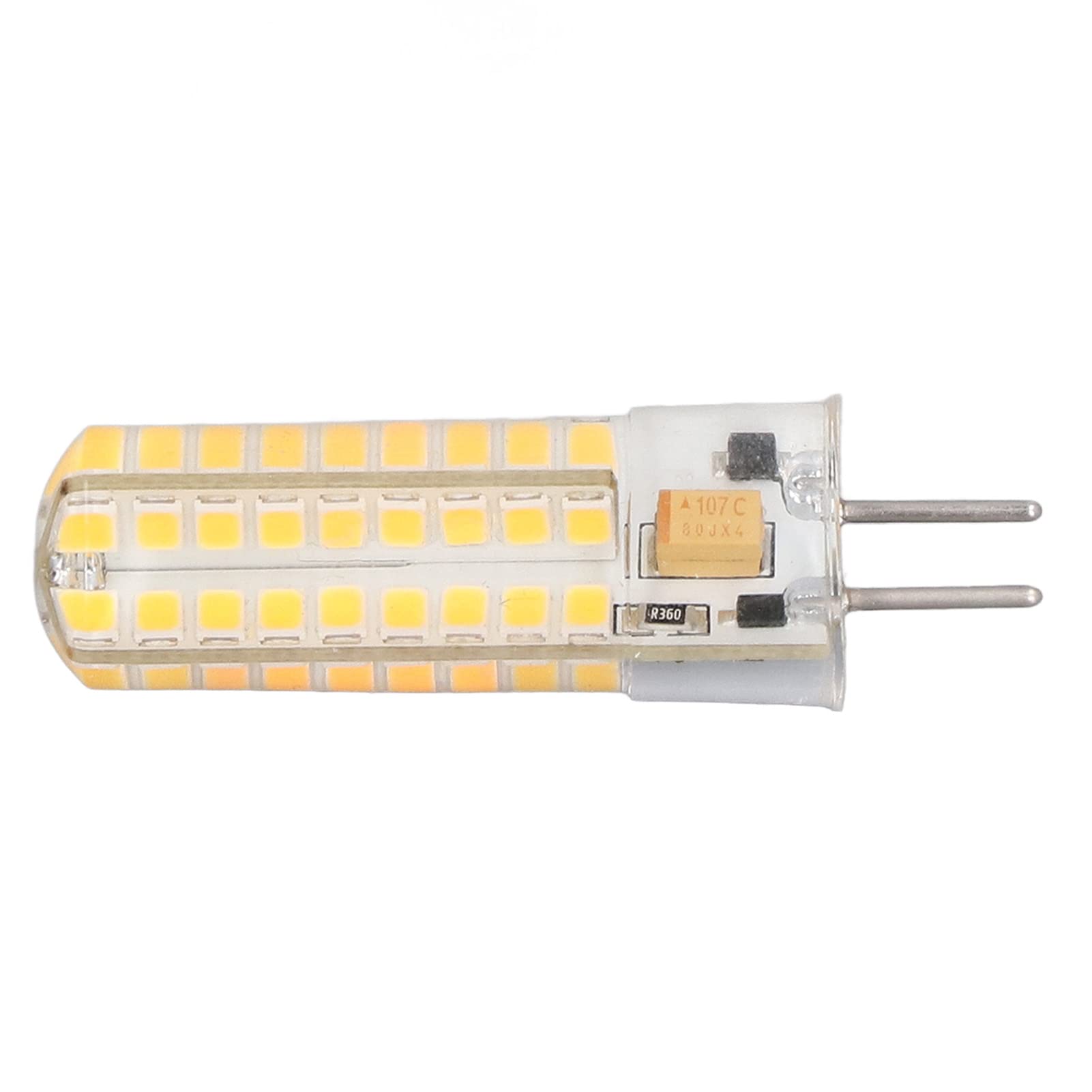 6 Uds 7W AC DC12V Bombilla LED GY6.35 Portalámparas 700lm 72 LEDs 360 Grados Bombilla LED Tipo Maíz para Lámparas Colgantes Lámparas de Techo (Luz calida)