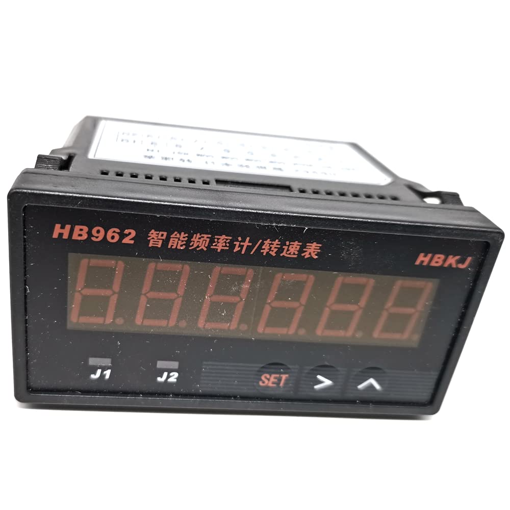 HB962 AC/DC 85~260V Digital Phase Pulse Counter Switch Signal Speed RPM Display Frequency Meter Tachometer line Speed Meter