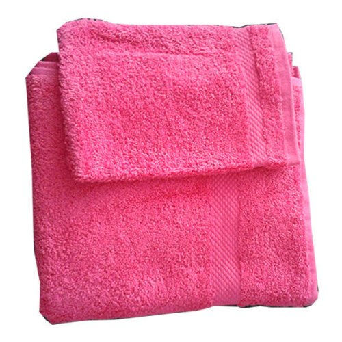 Linge de toilette framboise 70x140 cm pour le bain du quotidien