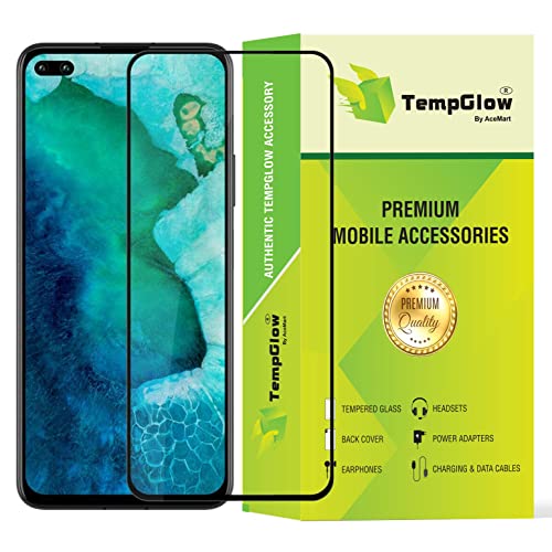 Image of Screen Protector for Oppo A93 | Reno 4 (Black) Tempered Glass Edge-to-Edge 6D Screen Guard With Installation Kit