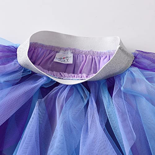 Dxton Skirt For Toddler Girls Outfits Tulle Skirt For 2-8 Years Sk219 6T #TOP4