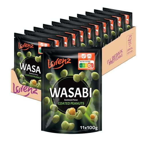 LORENZ | Wasabi Erdnüsse | 11 x 100 g | vegan