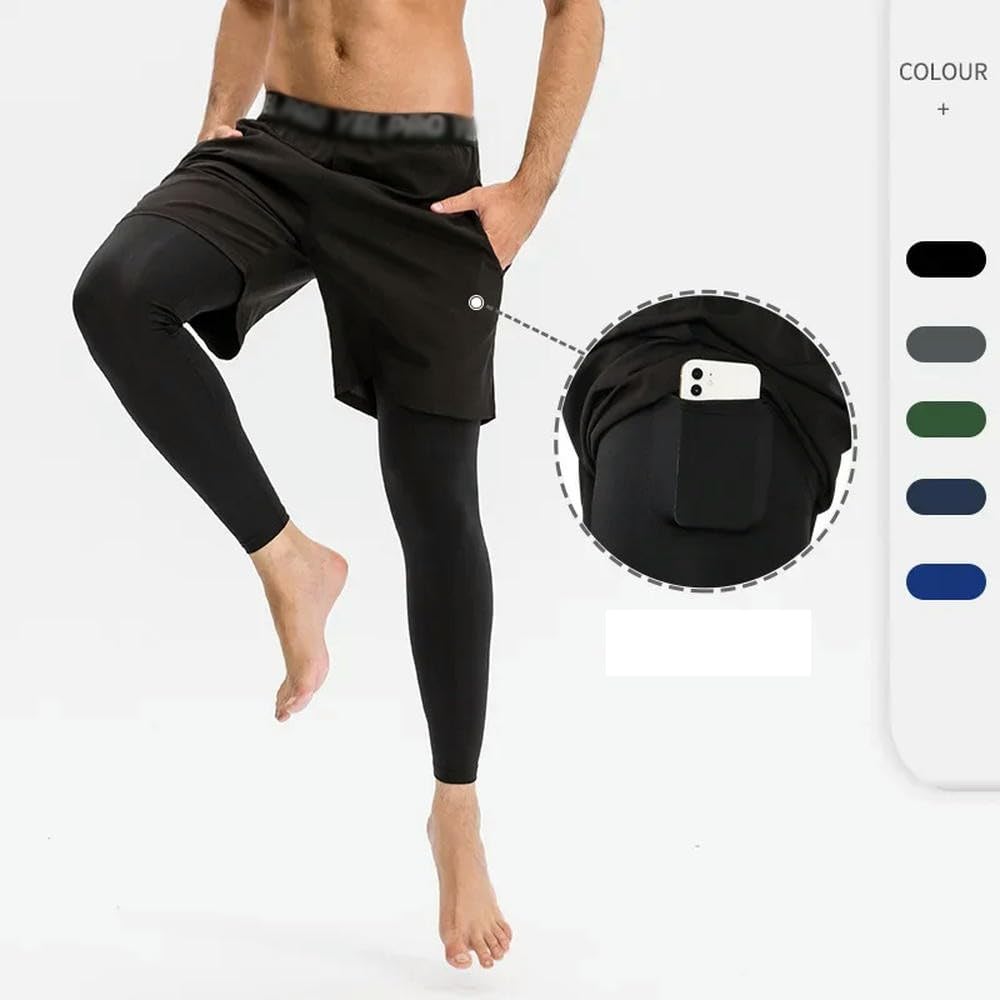 JCVBN Pantalon de survêtement pour homme avec poche à séchage rapide et élastique