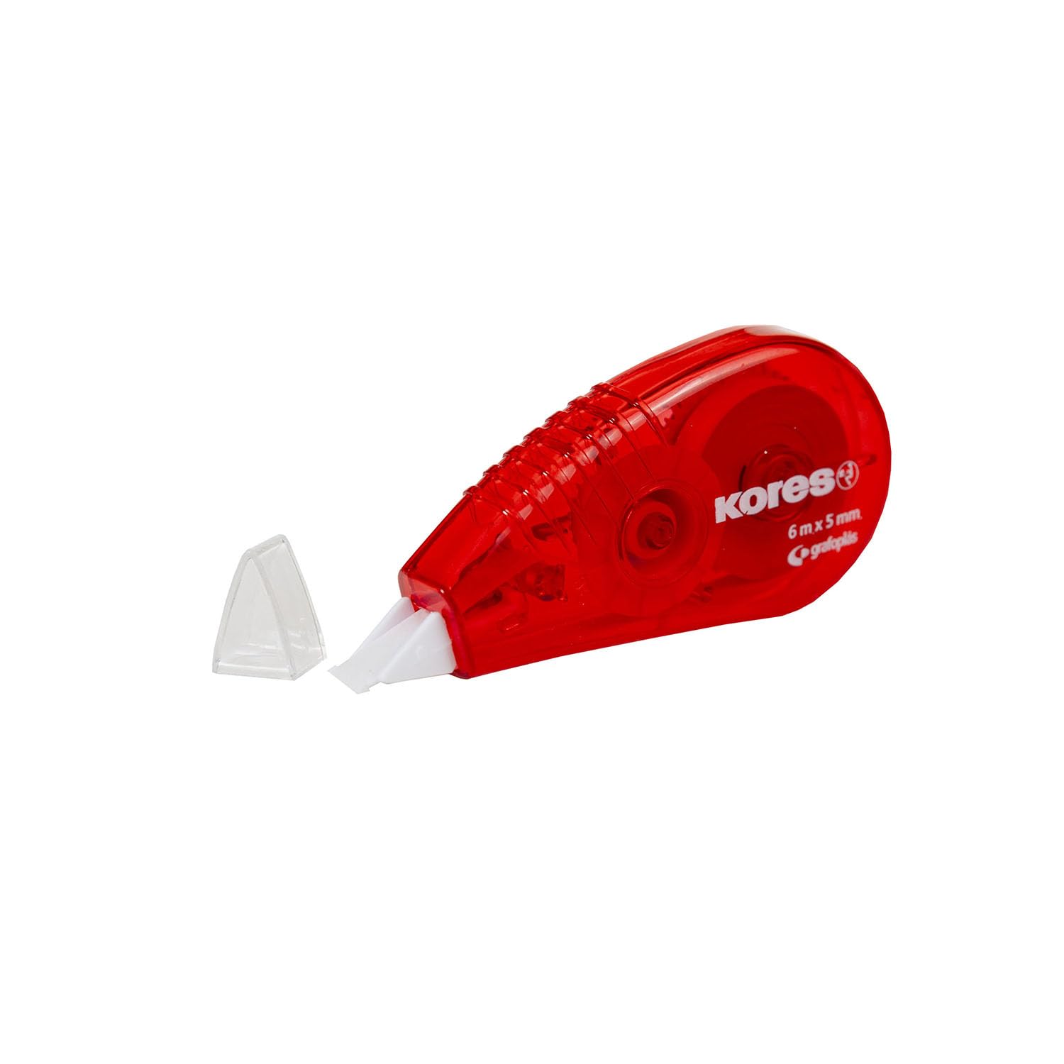 Kores - Cintas Correctoras en Seco, Pack de 16 Cintas Correctoras de 6X5 mm, Perfectas para Correcciones de Boligrafo
