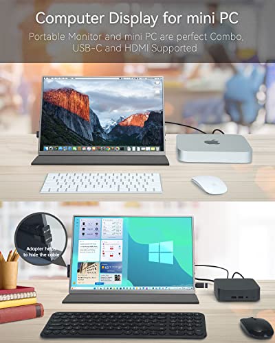 Intehill 4K Portable Monitor For Laptop And Mini Pc, High-End 13.4-Inch Small Computer Monitor With Golden Ratio 16:10 And Resolution 3840X2400 [U13Na] #TOP5