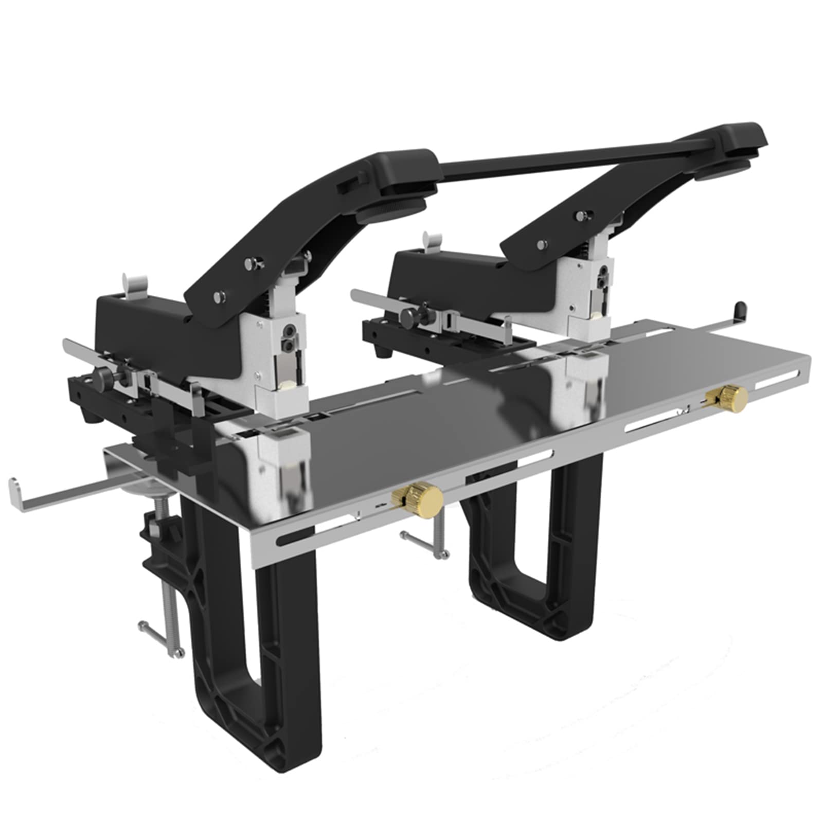 Schwerlast-Sattelhefter, manueller Flachhefter, Doppelkopf, verstellbare Ränder, 50 Seiten Kapazität, Desktop-Buchbindemaschine für Büro, Fabrik, Zuhause