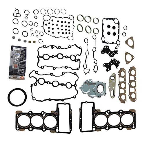 Image of PartsFlow Engine Gasket Kit Seal Set For 2009 2010 2011 2012 2013 2014 2015 2016 2017 Audi A4 A5 A6 S5 Quattro VW Touareg 3.0