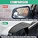 Kewucn 2 PCS Mirror Rain Visor Eyebrows, Waterproof Rain Visor Guards for Car Side Mirrors, Universal Exterior Accessories Fits Most Cars (Carbon Fiber B)