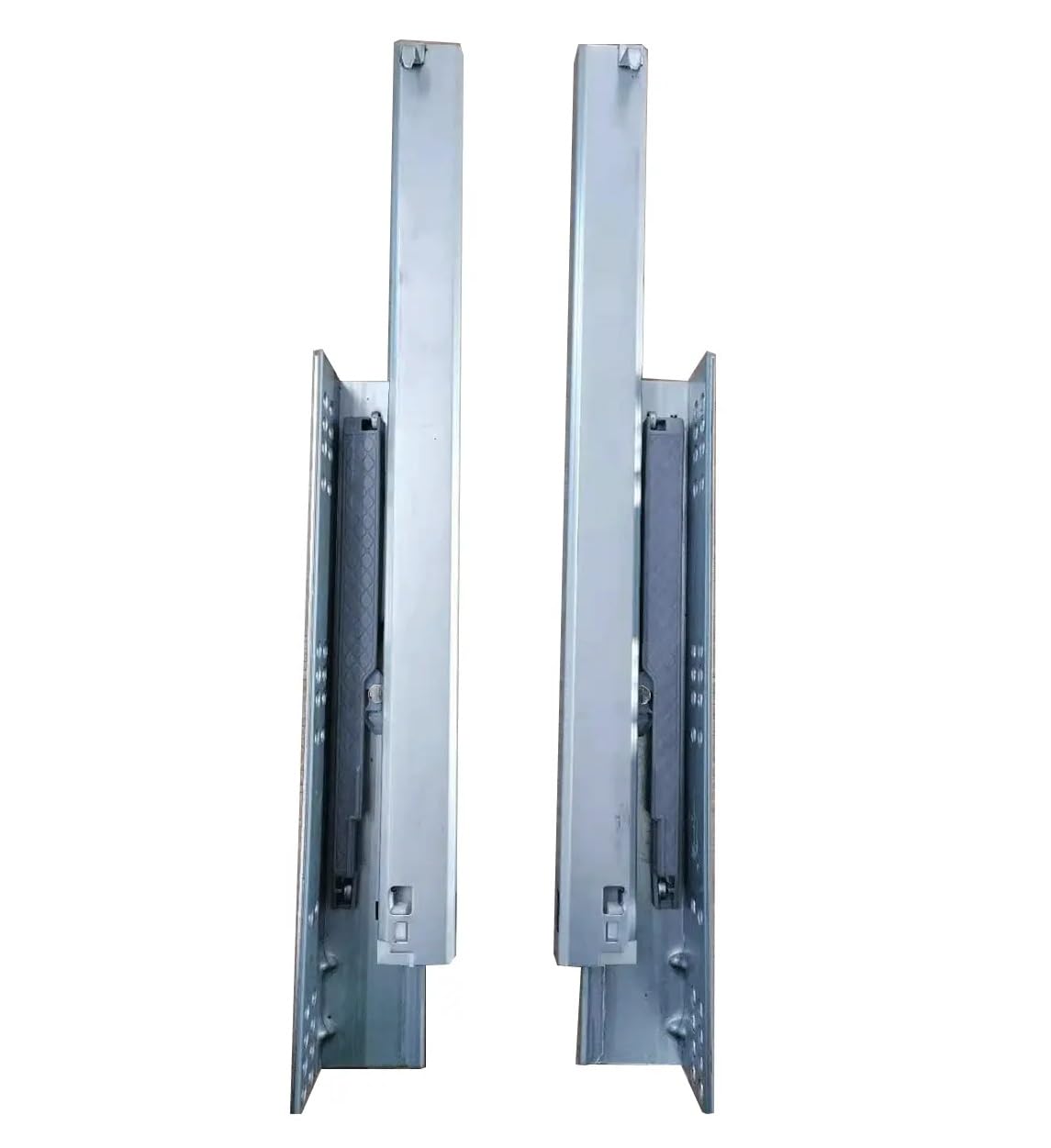 DBR Wadrobe Wooden Soft Close Quadro Slide Runner Channel for Drawer (16 Inche), Heavy Duty Silent Hydraulic with Locking Clips Weight Capacity 40Kg - 1 Pair/2 pcs (16 Inches)-image-3