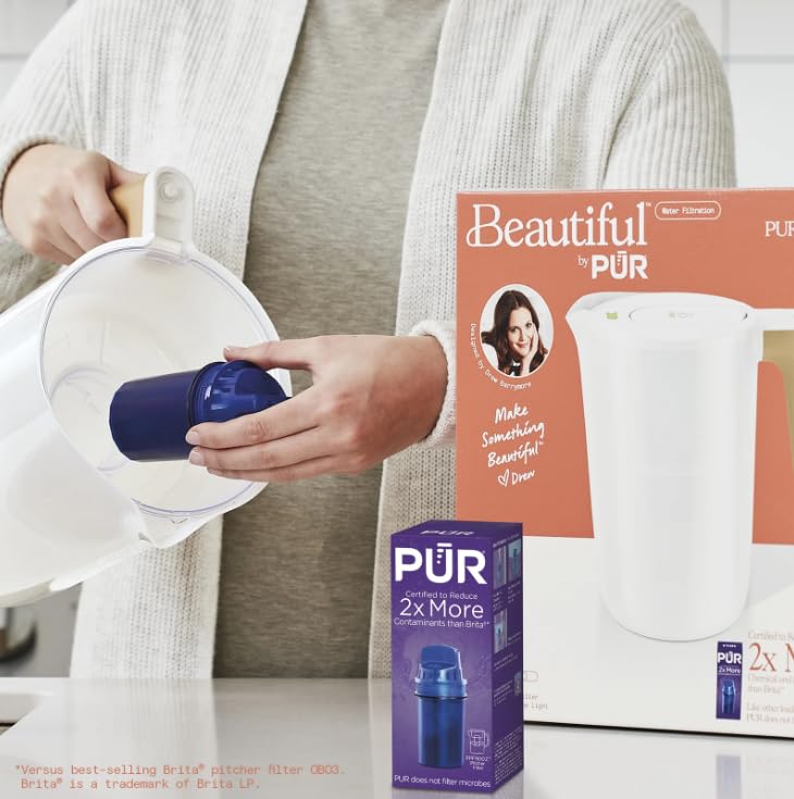 Installing PUR filter into pitcher