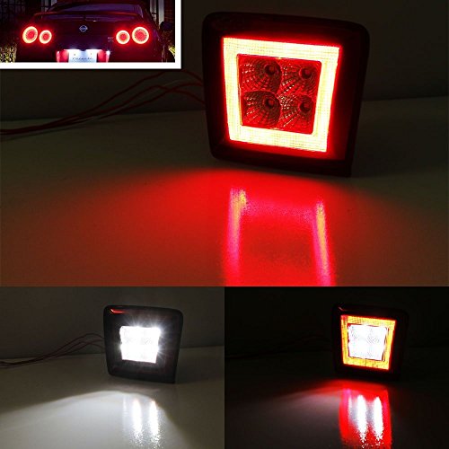 Kit LED luz antiniebla trasera rojo 3 en 1 iJDMTOY miniatura 2
